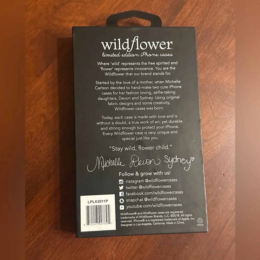 Wildflower Limited Edition Pink and Black Plaid iPhone 11 Pro Case